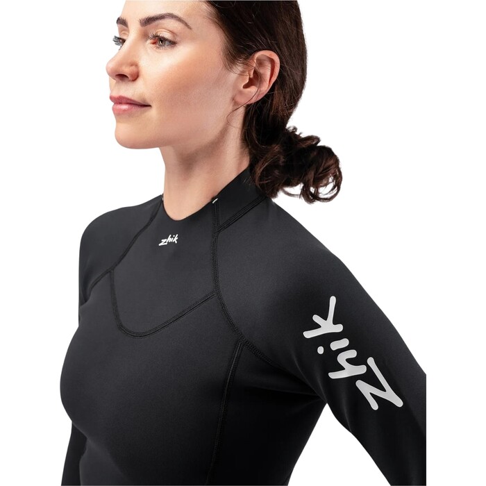 2024 Zhik Womens Microfleece Neoprene Wetsuit Top DTP-0530-BLK - Black